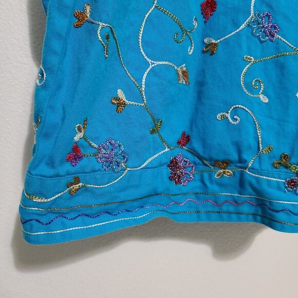 Vintage The Quacker Factory Blue Beaded Jacket - Picture 9 of 14